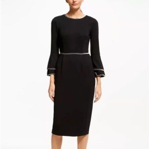 Boden Cora Bell sleeve dress black 10R